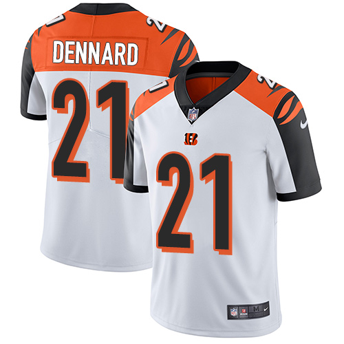 2019 men Cincinnati Bengals #21 Dennard white Nike Vapor Untouchable Limited NFL Jersey